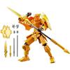 Generico Action Figure Set - 4x13cm Ť13 Figura Robot | Scudo Giustizia Lūcky Doll Guerriero 13 Articolazioni Mecħa Modello ABS Assemblaggio Trasformabile Mobile Decorazione Casa Ufficio Giocattolo