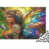 SBMASCJJZRCV Fata Fantasy Puzzle 1000 Pezzi Carta Spessa per Adulti Allenamento Mentale Decorazione da Parete 52x38cm/1000pcs