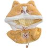 niannyyhouse Vestiti per bambola di peluche, 10-15 cm, mantello compatibile con bambola Labubu da 17 cm (giallo)
