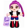 Grupo Moya Peluche K-Pop Rumi da 36 cm, morbida bambola in tessuto con dettagli ricamati, peluche da collezione ispirato alla musica coreana, regalo per fan K-Pop, idolo coreano ufficiale (lilla)