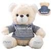 FAHOXUMR Orso di Peluche Personalizzato con Nome Foto Personalizzato, Orsacchiotto Peluche come Regalo Personalizzato per Donne Uomini a San Valentino, Regali Anniversario (20 cm)