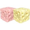 KOBONA Fidgets Giocattolo sensoriale Non appiccicoso Formaggio da spremere Blocco Portatile Morbido Novità Rimbalzo Giocattolo per alleviare l'umore per la casa o l'ufficio