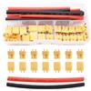 Lyeteung 12 Pairs XT30 Connettore, XT30 Maschio Femmina Battery Connettore con Guaina Termorestringente, per Batteria Lipo, Giallo