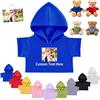 FAHOXUMR Vestiti Personalizzati per Orsacchiotti con Nome del Foto, Vestiti Personalizzati Animali di Peluche che si Adattano a Orsi di 20-40 cm, Abbigliamento Personalizzato per Bambole