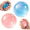 ELYIQI 2 palline di olio di cocco Taba Squishy, realizzate a mano, ideali per la concentrazione, rosa e blu, perfette per ufficio, studio e occasioni regalo