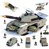 XDUOYJOY Set di giocattoli per carro armato militare, giocattoli dell'esercito con 7 veicoli, camion dell'esercito, regalo di compleanno per ragazzi dai 4 ai 7 anni, facile da riporre