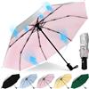 HEXSOLID Mini Ombrello Piccolo da Borsa Ombrello Pioggia Pieghevole da Viaggio anti UV Tascabile UPF>50+ per Attività All'aperto Compatto Ombrellino da Sole