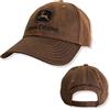 John Deere Cappellino JOHN DEERE in Look Tela Cerata Marrone Retro