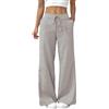 Generic Pantaloncini da donna in lino, a righe, con elastico in vita, palazzo, pantaloni da spiaggia estivi, a zampa larga, con coulisse, a gamba dritta, pantaloni casual, larghi, per le vacanze, traspiranti