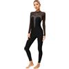 Freebily Body Ginnastica Artistica Donna a Maniche Lunghe Balletto Leotards Nero XXL