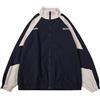WAZHAKU - Giacca primaverile da donna, patchwork, blocchi di colore, oversize, hip hop, per ragazze adolescenti, giacca sportiva, casual, per mezze stagioni, giacca a vento, uniforme da baseball del
