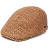 Gemuseeee Cappello da Sole in Paglia Berretto Estivo Berretto Multi-Stile Regolabile per Uomo e Donna Cachi
