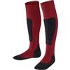 FALKE Active Ski K Kh lana filo funzionale caldi spessi 1 paio, Calzini da sci Unisex - Bambini, Rosso Lipstick 8000, 27-30