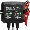 NOCO GENIUS2X2: Caricabatterie Intelligente 4A 2 Canali (2A/Canale) 6V/12V - Mantenitore di Carica e Desolfatatore con Protezione da Sovraccarico e Compensazione Termica - Per Batterie Piombo e Litio