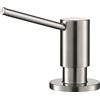 KRAUS Dispenser per sapone o lozioni da cucina senza macchie con bottiglia di grande capacità da 500 ml e pompa in ottone in acciaio inossidabile All-Brite