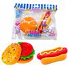 Famosa Mushmeez - Confezione doppia di figure antistress con forme di hamburger e cane caldo, texture elastica e modellabile che recupera la sua forma, divertenti e schiacciabili, Famosa (MEE13000)