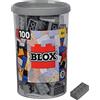 Simba 104114544 Blox, 100 mattoncini grigi per bambini dai 3 anni in su, 8 pietre, in scatola, di alta qualità, completamente compatibili con molti altri produttori