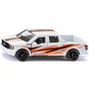 Siku 1109 Ford F150 Pick-Up Macchinina con porte apribili e gancio di traino, carrozzeria in metallo, bianco-arancione, per bambini dai 3 anni in su