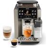 Krups Sensation Elite, macchina da caffè automatica, 24 bevande calde e fredde, schermo da 2,8 pollici, tecnologia Milk Maestro, tecnologia Cold Brew Aroma, preferite personalizzabili, Silver Premium