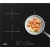 CIARRA Piano Cottura 3 Fuochi 60CM Piastra Induzione PowerBoost Accelera il Processo di Cottura, TouchSelect,Timer