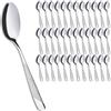 Joeczo Set da 36 cucchiaini, 15 cm (5,91 pollici) | Set di cucchiaini in acciaio inox per caffè/tè/dessert, manici con motivo stella-diamante