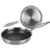 KASANOVA Set 2 padelle 22 e 26 cm a 3 strati Tri - ply grigio Cottura