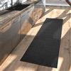 TT Home Tappeto Giardino per Esterno Balcone Tappeto Cucina Monocromatico Moderno, Colore: Nero, Dimensione:80x200 cm