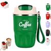 FlyShangUgo Coffee Vacuum Flask, Portable Cup for Daily Commute, Stainless Steel Insulated Insulation Vacuum Mug with Lid and Handle, Travel Bottles for Hot and Cold Beverages (G-360ml)