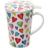 Dunoon SH-WARH-XX - Set di tazze e infusori con cuori caldi, stile Shetland