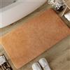 Wecon Home Basics - Tappeto da bagno Erik, morbido tappeto di cotone trapuntato, antiscivolo e lavabile, con pelo morbido e aspetto pulito (55 x 65 cm, terracotta)