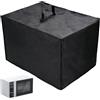 Varenzya Copertura Antipolvere per Microonde 50 x 40 x 32 cm, Copertura per Forno a Microonde, 420D, Resistente al Calore, Impermeabile, per Mini Forno Optimumx 20 L, per Mini Forno da 45 L, 60 L