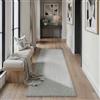 PureCozy Tappeto Corridoio 60x180cm Grigio Antiscivolo Camera da Letto Tapette Pelliccia Sintetica Tappeti Salotto Cameretta Bambino Scendiletto Ufficio Sala Carpet Morbido Rug