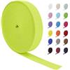 LEREATI Nastro Elastico per Cucito 20mm x 16m Ampio Fettuccia Elastica, Rotolo Banda Elastica per Cucire Pantaloni, Cinture, Artigianato Fai-Da-Te (Verde Fluorescente)