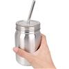Agatige Bicchiere in acciaio inossidabile da 700 ml con cannuccia e coperchio, tazza coibentata a doppia parete riutilizzabile per attività all'aperto da casa da viaggio