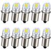 Ruiandsion Lampadina LED P13.5S 3V Bianco Freddo Senza Polarità, Installazione Rapida, Compatibile con Torce e Fari, Confezione 10pz