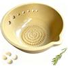 VELAJA Grattugia in Resina, Piatto Grattugia 2 in 1 con Spelucchino per Erbe, per Aglio, Zenzero & Salse, Utensile da Cucina Compatto