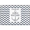 OOEREWGF Custom Bussola Nave A Vela Yacht Barca Nome Tappeto, Personalizzato Nautico A Tema Barca Tappeto, Nautico Barca A Vela Marinaio Tappeti Per Casa Al Coperto All'Aperto Esterno Tappeto