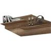 amuéblate online - Pannello a 2 ripiani, sistema di fissaggio nascosto, colore canyon, facile da montare, dimensioni: 130 cm (larghezza) x 58 cm (altezza) x 25 cm (profondità)
