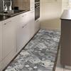 CREARREDA Tappeto cucina 120x50cm Hand-drawn Tiles vinile antiscivolo e lavabile Passatoia cucina in vinile, lavabile 100% made in Italy