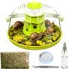 Hamiledyi Kit per terrario per lumache, recinto per insetti, terrario, contenitore per osservazione, mantide, habitat, micro habitat, kit di avviamento per coleotteri, ragni, piccoli rettili