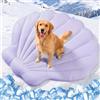 Tivray Tappetino Rinfrescante per Cani 120 × 120 cm Grande, Q-Max>0,5 Materassino Autorefrigerante, Doppia Faccia Fresco & Caldo, Lavabile in Lavatrice, Letto Fresco per Gatti,Senza Gel, Viola Macaron