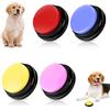 Gowkeey Pulsanti per Cani Buzzer con Funzione di Registrazione Answer 4 Pulsanti Buzzers Tiandirenhe Buzzer Migliorato per Cane Giocare E Comunicare con Cane Gatto
