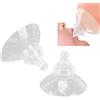 Agatige 2 Pezzi Protettore Capezzolo a Contatto, Schermo Capezzolo a Contatto in Silicone ABS Premium Capezzolo a Contatto per Aiutare le Mamme ad Allattare al Seno