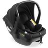 hauck Drive N Care, Nero - Ovetto Neonato 40-87 cm/Max. 13 kg, con Riduttore di Seduta, Poggiatesta Regolabili, Fissaggio con Cintura dell'Auto o Base ISOFIX i-Size UN ECE R129 (non Inlcusa)