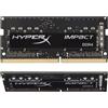 Kingston FURY Impact (2 x 16GB, 3200 MHz, DDR4-RAM, SO-DIMM), Memoria RAM, Nero