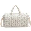Starnearby Borsa da Viaggio Trapuntata Donna, Borsa per Maternità per la Mamma, Borsone da Weekend Donna Motivo Floreale, Bagaglio a Mano per Parto Ospedale, Palestra (Blu b)
