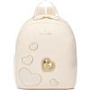 Braccialini Beth Patch Zaino Donna con Cuori in Rilievo e Zip