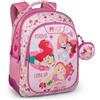 Disney Cars | Frozen | Vaiana | Minnie Mouse | Princesses Zaino per la scuola elementare con 3 scomparti | Zainetto per bambini per il viaggio e l'uso quotidiano con cinghie riflettenti imbottite, S