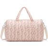 Starnearby Borsa da Viaggio Trapuntata Donna, Borsa per Maternità per la Mamma, Borsone da Weekend Donna Motivo Floreale, Bagaglio a Mano per Parto Ospedale, Palestra (Rosa b)
