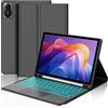 WINCHKING Custodia con Tastiera Per Xiaomi Redmi Pad 2 11 2025/Redmi Pad SE 2023, Custodia Tastiera per Tablet Xiaomi Redmi Pad 2, 7 Colori Illuminazione, Bluetooth Magnetico Qwertz Layout, Nero Touchpad